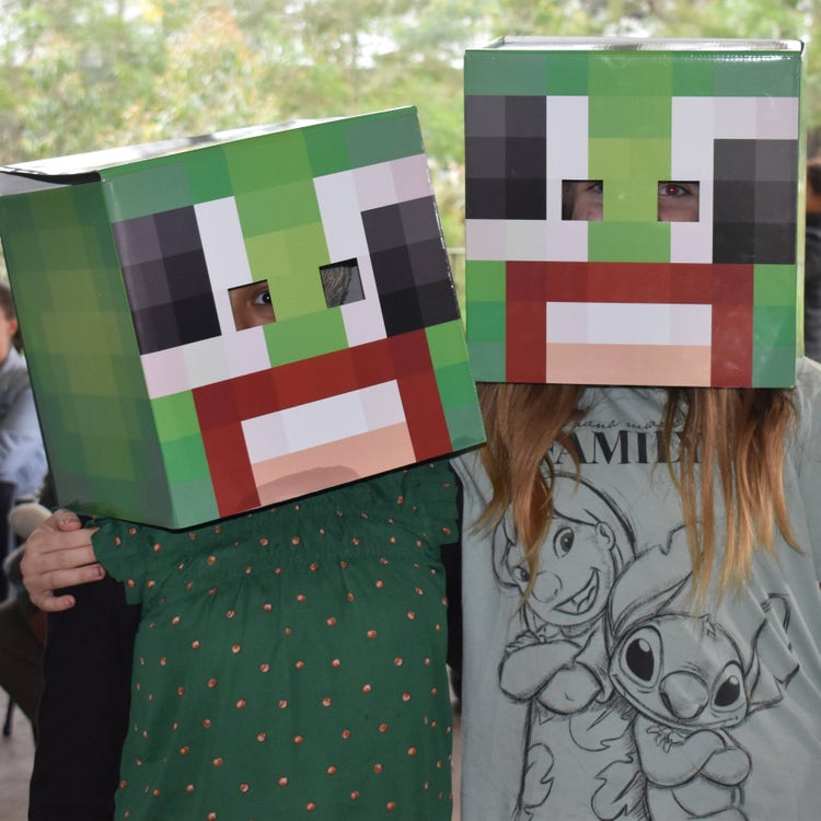 Students in book week costumes
