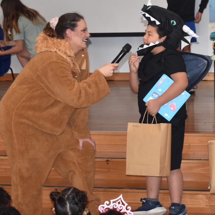 Staff and Student in book week costumes